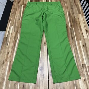 J Lindeberg Pants Mens 36x34 Green Lightweight Performance Golf Chino Reg Fit